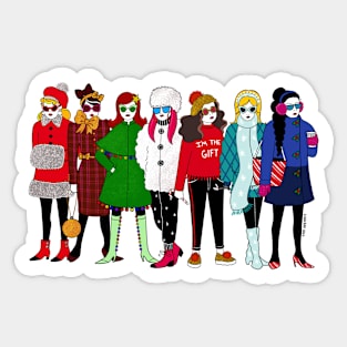 Merry Bitches of the Week! Sticker